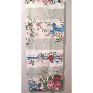 Vintage Croscill "English Garden"  Cottagecore Floral Curtain Valance  18×90